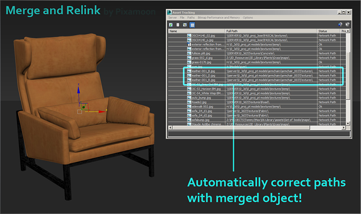 Relink bitmaps 3ds max